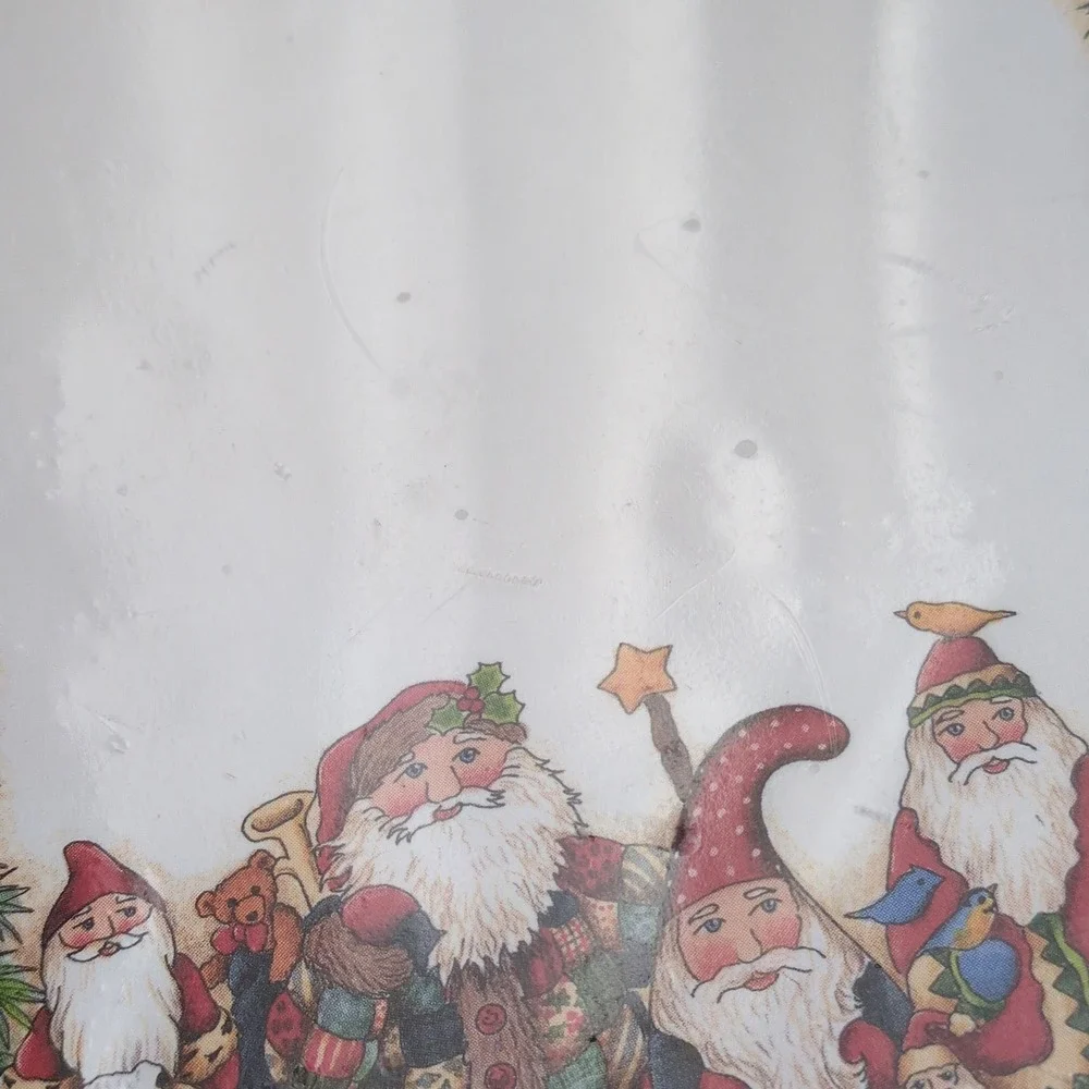 Vtg 90s Main Street Press Santa Gnome Elves Notepad Christmas Debi Hron Folk Art